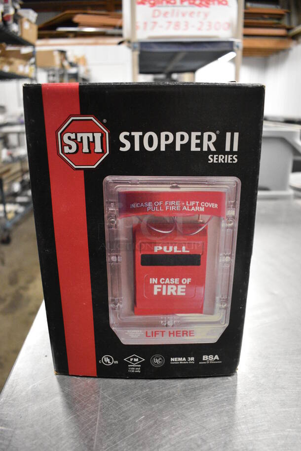 BRAND NEW IN BOX! STI Stopper II Series Fire Alarm. 7x3.5x10