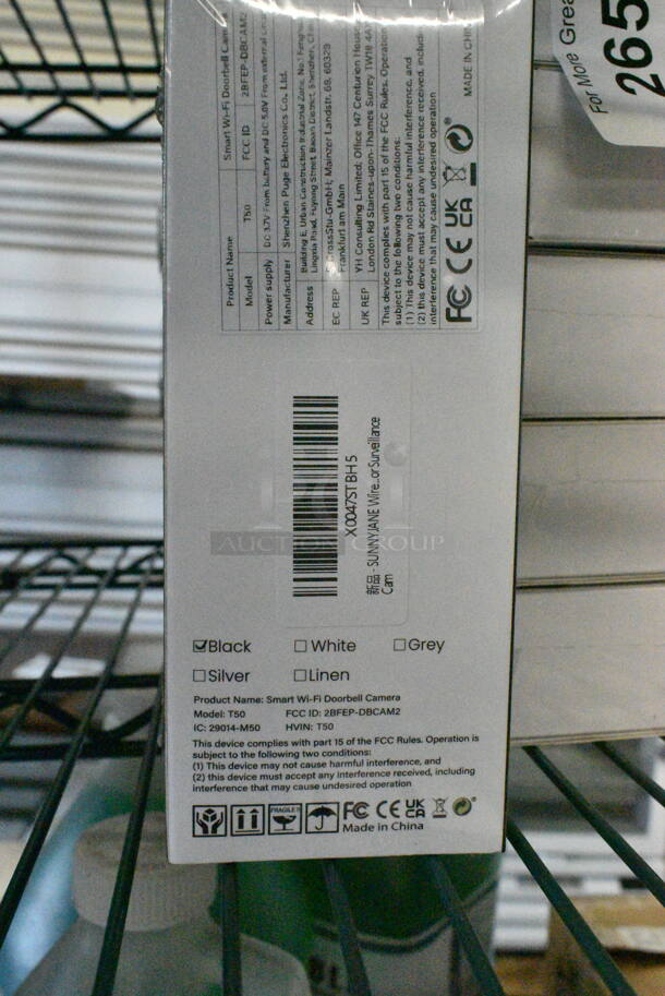 10 BRAND NEW SCRATCH AND DENT! Sunnyjane X0047STBHS Smart Wi-Fi Doorbell Camera. 10 Times Your Bid!  - Image 3 of 3