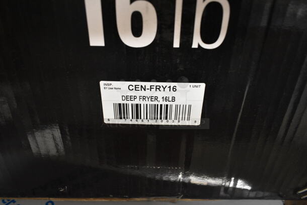 BRAND NEW! Centaur CEN-FRY16 Stainless Steel Commercial Countertop Electric Powered Deep Fat Fryer w/ Metal Fry Basket and Lid. 208-240 Volts. - Image 5 of 5