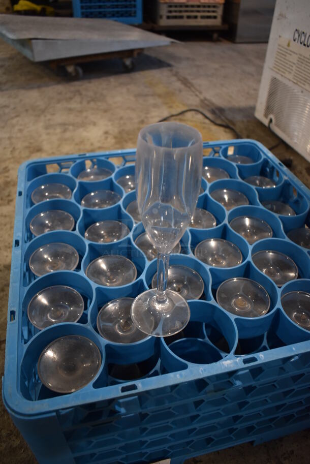 ALL ONE MONEY! Lot of 10 Dish Caddies on Dish Caddy Dolly w/ Various Glasses Including Ceramic Mugs, Beverage Glasses - Image 2 of 11