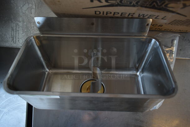 BRAND NEW SCRATCH AND DENT! Regency 600DW11 Stainless Steel Ice Cream Dipper Well and Faucet Set - Image 4 of 8