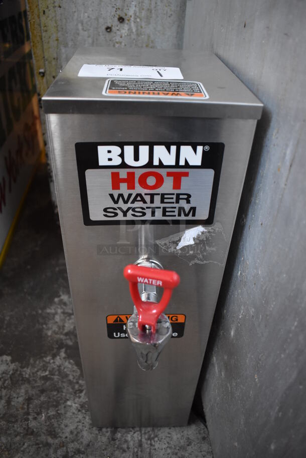 2018 Bunn HW2 Stainless Steel Commercial Countertop Hot Water Dispenser. 120 Volts, 1 Phase. 7x14x24