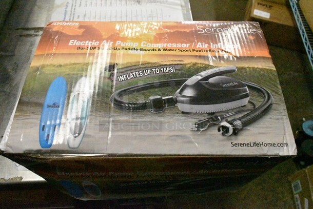 7 Various Items Including SLPUMP20 Electric Air Pump Compressor, Panasonic NI-WL602 Cordless Steam Iron, Otter Phone Case, Pyle AQTB8 Super Slim Active Marine Subwoofer Speaker, SereneLife SLGLF130 Smart Indoor Garden, Nutrichef PKWK43 Electric Water Boiler and Warmer, Pyle PLTLD19 Television. 7 Times Your Bid!  - Image 2 of 12