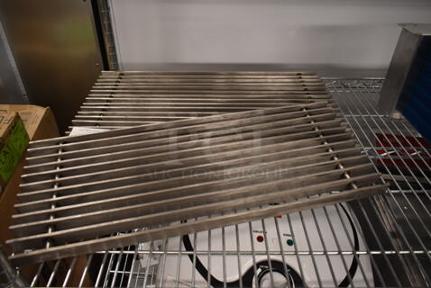 BRAND NEW SCRATCH AND DENT! Lot of 2 Metal Grates for Trough. 22x12x1.5, 22x8.5x1.5