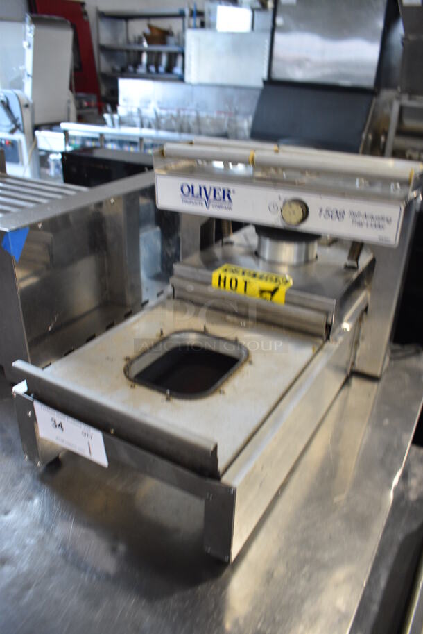 Oliver Model 1508 Metal Commercial Countertop Self-Actuating Tray Lidder. 120 Volts, 1 Phase. 16x28x14. Tested and Working! - Image 2 of 6