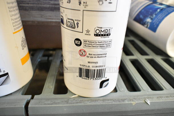 ALL ONE MONEY! Lot of 7 Various Cleaners Including Noble Klarly Koffee, Urnex Grindz, Urnex Cafiza, Diversey Heavy Duty Rotisserie Oven Cleaner - Image 6 of 8