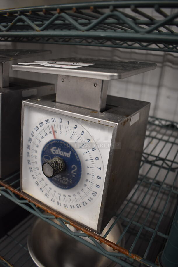 Edlund SR-2 Metal Countertop 2 Pound Capacity Food Portioning Scale. 7x7x9 - Image 2 of 4