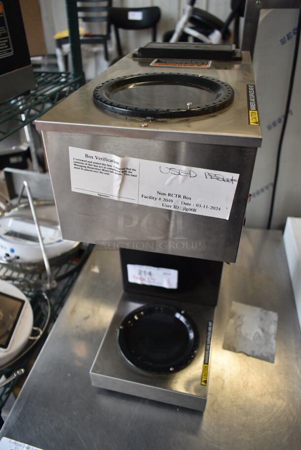 2020 Bunn VPR Stainless Steel Commercial Countertop 2 Burner Coffee Machine. 120 Volts, 1 Phase.  - Image 2 of 6