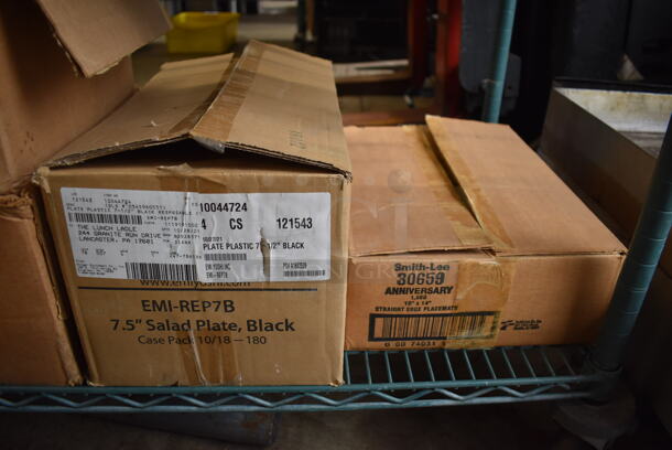 ALL ONE MONEY! Lot of 3 Tiers Worth of Various Paper Products Including Plasticware, Plates - Image 9 of 10
