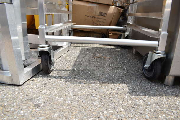 Metal Commercial Pan Transport Rack on Commercial Casters.  - Image 4 of 4