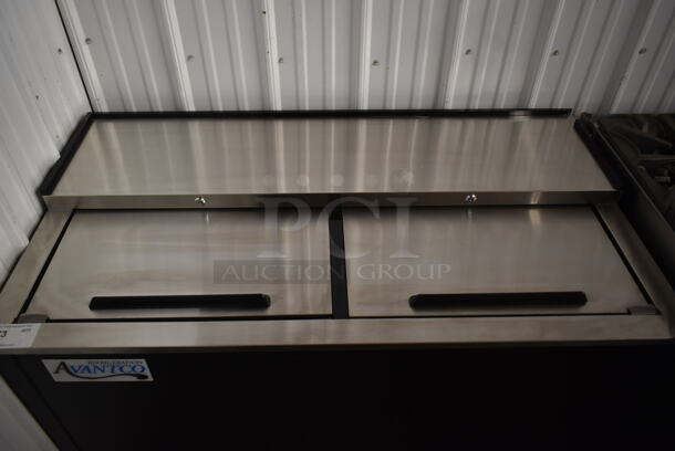 BRAND NEW SCRATCH AND DENT!  2023 Avantco 178GF50HC Stainless Steel Commercial Back Bar Bottle Cooler w/ 2 Sliding Lids. 115 Volts, 1 Phase. Tested and Working! - Image 3 of 6
