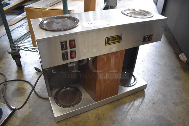Bunn VPS Stainless Steel Commercial Countertop 2 Burner Coffee Machine w/ Poly Brew Basket. 120 Volts, 1 Phase. 23x8x19 - Image 2 of 5