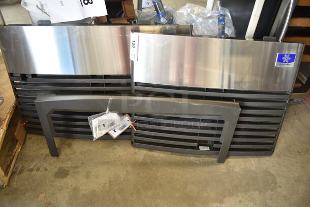 ALL ONE MONEY! Lot of 3 Pieces to Ice Machine; HP7602503 Manitowoc Ice 7602503 Top Rail Trim - Front, 0 Manitowoc Ice 7629153 Front Panel Assy, HP7629513 Manitowoc Ice 7629513 Q270 Front Panel Assy. - Image 1 of 8