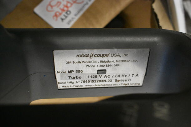 Robot Coupe MP 550 Turbo Metal Commercial Immersion Blender. 120 Volts, 1 Phase. Tested and Working! - Image 5 of 5
