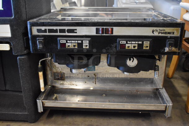 Unic TW PHOENIX Stainless Steel Commercial Countertop 2 Group Espresso Machine w/ Steam Wand. 220 Volts, 1 Phase. 23x22x19 - Image 4 of 8