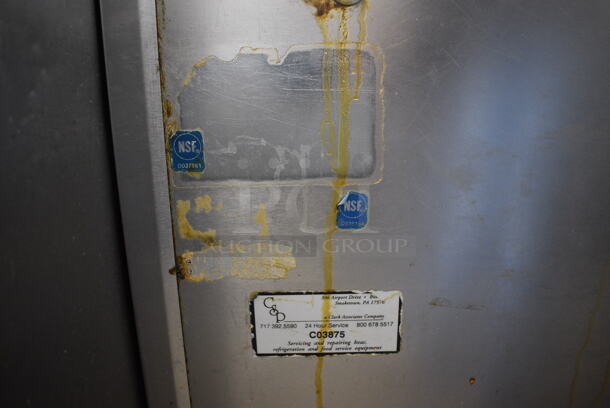 Stainless Steel Commercial 2 Well Plate Return on Commercial Casters. 35.5x17.5x40. Cannot Test Due To Cut Power Cord - Image 4 of 4