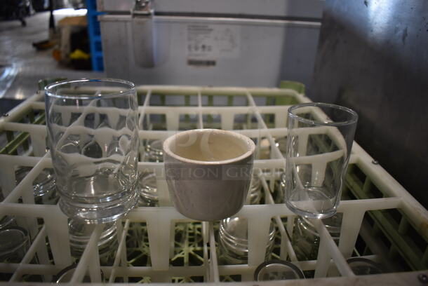 ALL ONE MONEY! Lot of 10 Dish Caddies on Dish Caddy Dolly w/ Various Glasses Including Ceramic Mugs, Beverage Glasses - Image 10 of 11