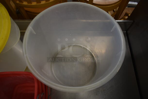 ALL ONE MONEY! Lot of Poly Containers and Red Poly Buckets - Image 4 of 4