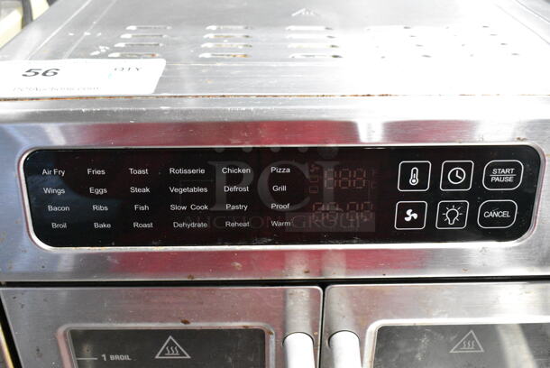 Emeril Lagasse FAFO-001 Stainless Steel Countertop French Door Air Fryer Oven. 120 Volts, 1 Phase. Tested and Working! - Image 3 of 6