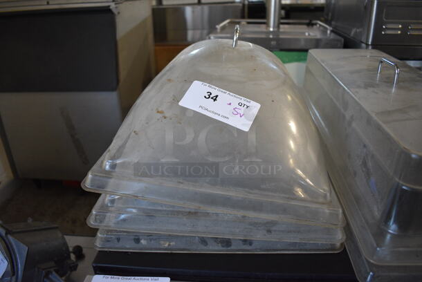 ALL ONE MONEY! Lot of 5 Clear Poly Dome Covers. 14x21.5x8, 10x26.5x7 - Image 4 of 4