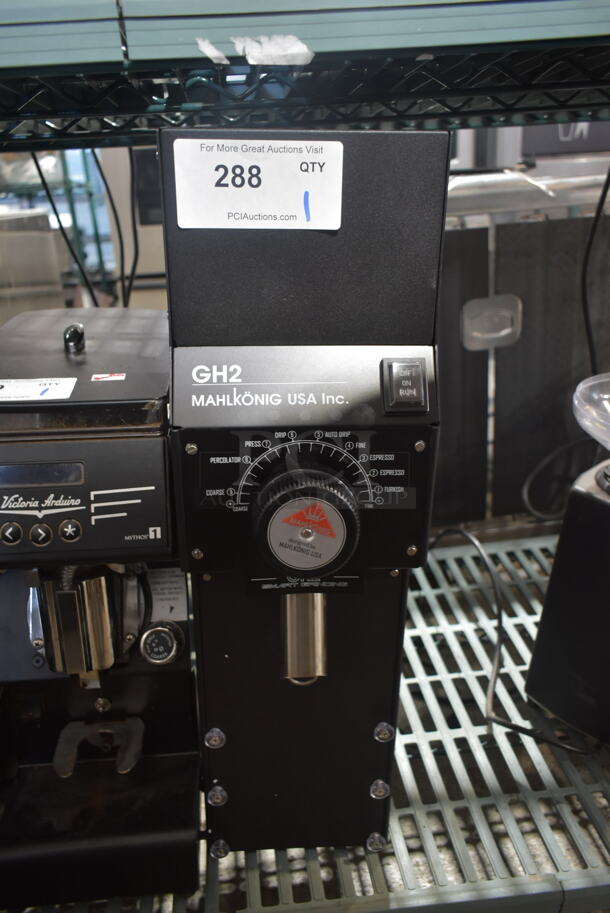 2020 Mahlkonig GH2 Metal Commercial Countertop Espresso Bean Grinder. 110 Volts, 1 Phase. Tested and Working!