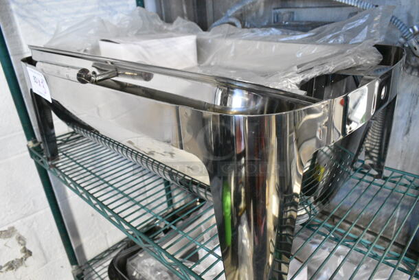 3 BRAND NEW SCRATCH AND DENT! Acopa 922EC15CHROM Supreme 8 Qt. Full Size Chrome Accent Roll Top Chafer. 3 Times Your Bid!  - Image 8 of 8