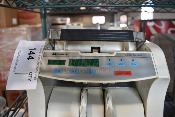 Accurate Model 1200 Metal Countertop Bill Counting Machine. 110 Volts, 1 Phase. 10.5x10x8. Tested and Working! - Image 3 of 4