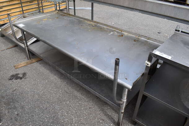 Stainless Steel Commercial Equipment Stand w/ Metal Under Shelf.