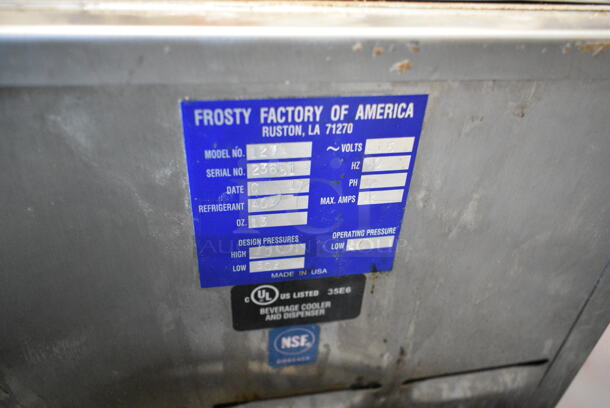 Frosty Factory 127A Stainless Steel 16 Qt. Single Hopper Countertop Frozen Drink Machine. 115 Volts, 1 Phase.  - Image 6 of 6