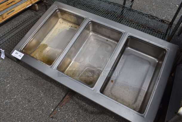 Stainless Steel Commercial 3 Bay Steam Table Drop In. 208-230 Volts, 1 Phase. - Image 3 of 4