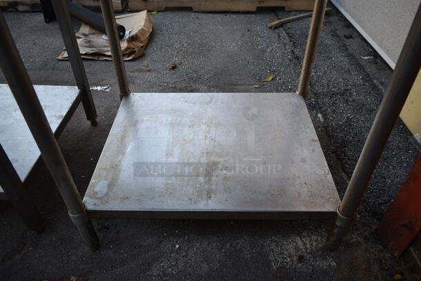 Stainless Steel Commercial Table w/ Back Splash and Under Shelf. - Image 3 of 4