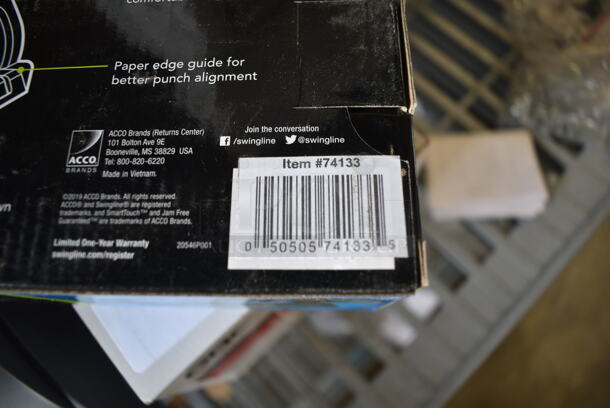 3 BRAND NEW SCRATCH AND DENT! Items; Epson M188B Receipt Printer, Swingline 74133 Smarttouch 20 Low Force Punch, Swingline GBC 1703072 Fusion 1000L 9" Laminator. 3 Times Your Bid! - Image 7 of 9