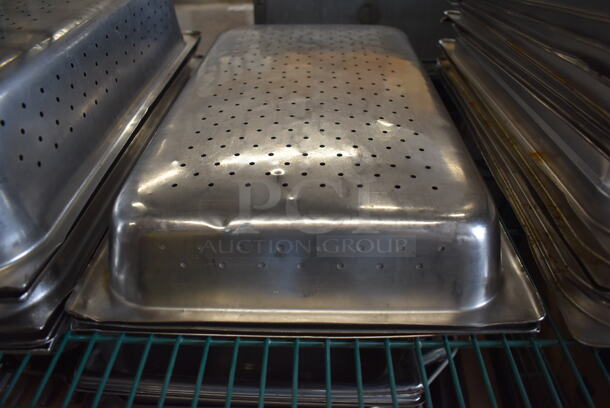 ALL ONE MONEY! Tier Lot of 20 Various Stainless Steel Drop In Bins. Includes 1/1x4, 1/2x4 Long - Image 3 of 4