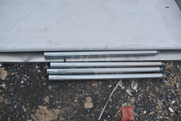 BRAND NEW SCRATCH AND DENT! Steelton 522ETSG3072 30" x 72" 18 Gauge 430 Stainless Steel Work Table with Undershelf - Image 4 of 5