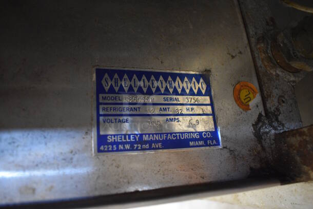 Shelleymatic N860SSP Stainless Steel Commercial Refrigerated Beverage Transport Unit on Commercial Casters. 115 Volts, 1 Phase. 44x30x36.5. Tested and Does Not Power On - Image 9 of 10