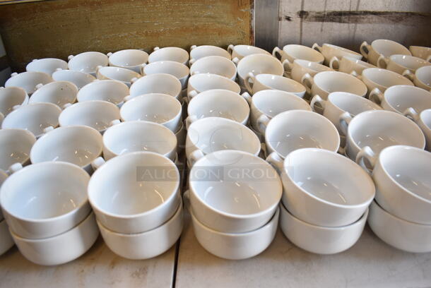 ALL ONE MONEY! Lot of 132 Various White Ceramic Mugs. Includes 6x4.5x2.5 - Image 4 of 6
