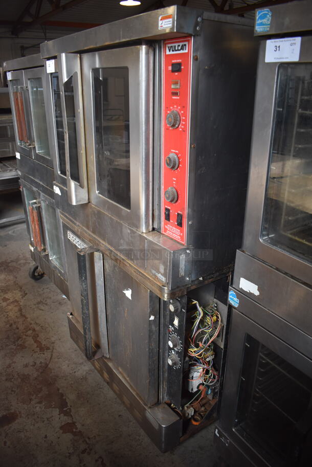 Vulcan and Blodgett Commercial Stainless Steel Natural Gas Powered Convection Ovens With Stainless Steel Shelves on Commercial Casters. 115V Controls 2 Times Your Bid! - Image 3 of 6