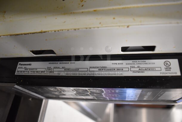 Panasonic NN-SA651S Metal Countertop Microwave Oven w/ Plate. 120 Volts, 1 Phase. 20.5x14x12 - Image 7 of 7
