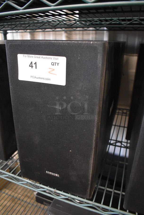 2 Samsung PS-WR53D Subwoofer Speakers. 8x11.5x14. 2 Times Your Bid! - Image 3 of 6