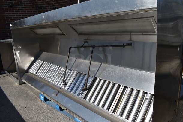 10.5' Stainless Steel Commercial Return Air Grease Hood w/ Filters. 126x54x26 - Image 4 of 5