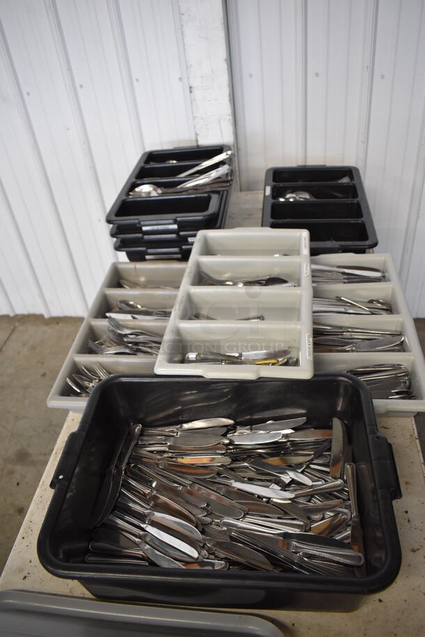 ALL ONE MONEY! Lot of 8 Various Bins of Silverware! - Image 8 of 8