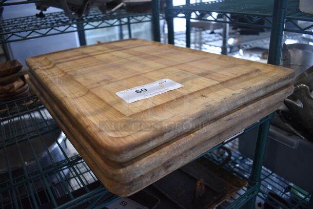 3 Butcher Block Cutting Boards. 24x16x1. 3 Times Your Bid! - Image 2 of 3