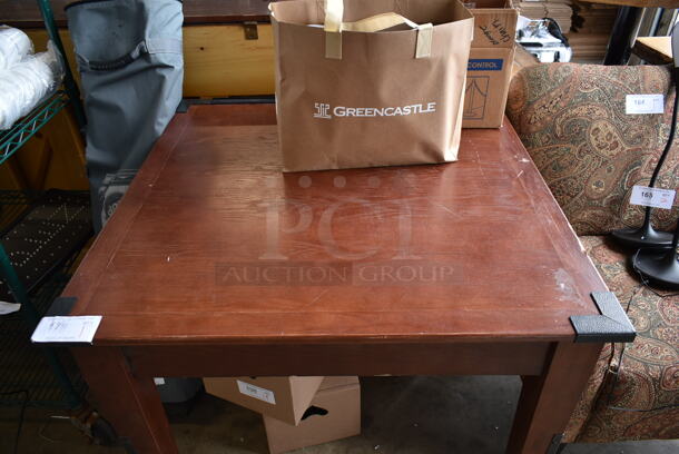 Wood Pattern Table. - Image 2 of 3