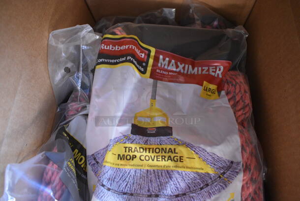 2 BRAND NEW Boxes of 6 Rubbermaid Mop Heads. 2 Times Your Bid! - Image 3 of 4