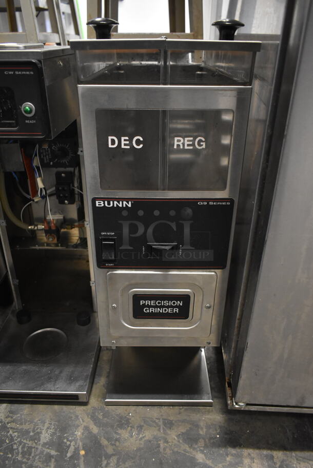 Bunn G9-2 HD Stainless Steel Commercial Countertop Coffee Bean Grinder. 120 Volts, 1 Phase. Tested and Working! - Image 5 of 6