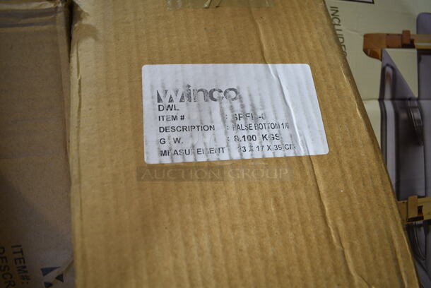 PALLET LOT of 25 BRAND NEW! Items/Boxes Including Stainless Steel Chafing Dish Dome Covers, Springform Pans, 4 Various Winco Chafers, Winco MPB-36 Mop Bucket, Winco TBH-18 18" Table Number Holders. 25 Times Your Bid! - Image 8 of 12