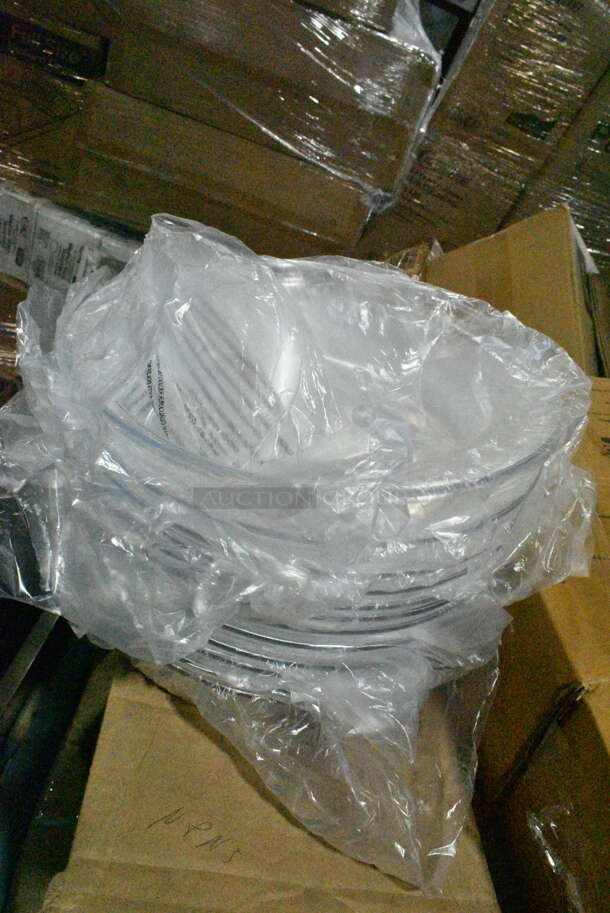 PALLET LOT of 17 BRAND NEW Boxes Including 176BSKT95BK Choice 9 1/4" x 5 3/4" x 1 1/2" Black Oval Plastic Fast Food Basket - 12/Pack, 164TCOLROD25 Lancaster Table & Seating 25 3/16" Standard Height Table Base Column and Rod, CSI 16 oz PET Cylinder, 2 Box Choice 407358MCC Choice Stainless Steel Malt Cup Collar for 3 5/8" Cups - 4 5/8" Top Diameter, 260PCCOV10 Choice 10" Clear Polycarbonate Plate Cover - 12/Case, 413R053008100 Hatco R05.30.081.00 Leg, 41528 Response Dinner Napkins, Garde 181COM1KITMA Heavy-Duty Can Opener Knife and Gear Kit, American Metalcraft ASEAS14 14" Round Silver Hammered Aluminum Seafood Tray, 929CAC187 Waring Ellipse CAC187 32 oz. Copolyester Container with Dasher Assembly for MXE2000, 20A871989 Ansell AlphaTec® 87-198 12" Yellow 16 Mil Unsupported Fish Scale Grip Natural Latex Rubber Gloves with Cotton Flock Lining - Large - 12/Pack, 500CC12HD 12 oz. Plastic Cold Cup - 1000/Case, Carlisle Spectrum 4073500 17" Aluminum Brush Rack, 612D3COMP Choice 8 1/2"x 6 3/8" 3-Compartment Oblong Foil Take-Out Container with Board Lid - 250/Case, 500IRB100WULK 1 Gallon (128 oz.) Translucent HDPE Industrial Round Jug with Unlined White Ribbed Continuous Thread Cap. 17 Times Your Bid! - Image 10 of 12
