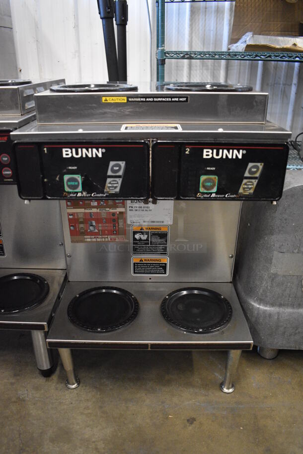 Bunn CDBC 2/2 TWIN Stainless Steel Commercial Countertop 4 Burner Coffee Machine. 120/208-240 Volts, 1 Phase. 16x18x25 - Image 7 of 7