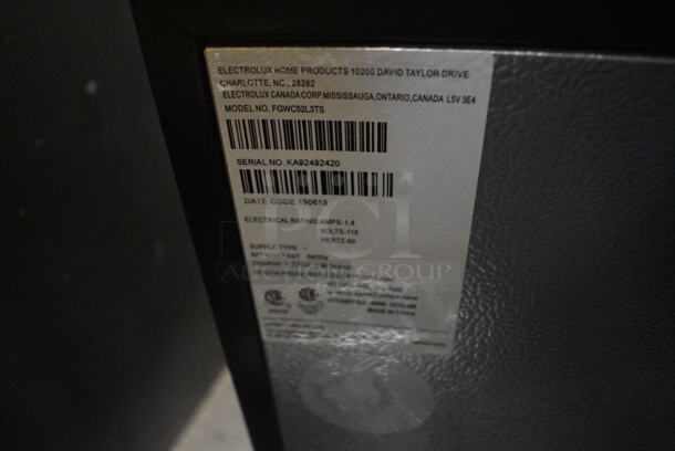 Electrolux FGWC52L3TS Metal Commercial Wine Chiller Merchandiser. 115 Volts, 1 Phase. 23.5x26x35. Item Was in Working Condition on Last Day of Business. (kitchen) - Image 5 of 5