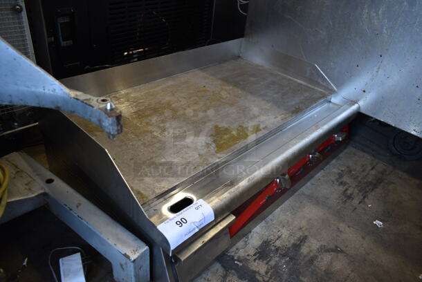 Avantco Stainless Steel Commercial Countertop Electric Powered Flat Top Griddle w/ Thermostatic Controls. 240 Volts. - Image 5 of 7